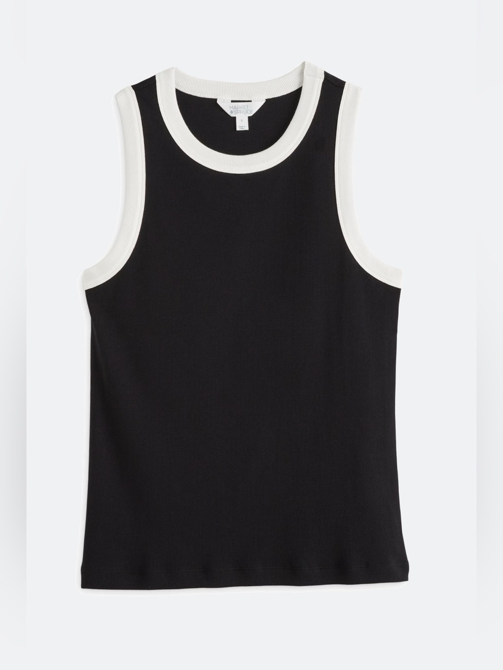 MARKET & SPRUCE / Mollie Ribbed High Neck Tank, 2X